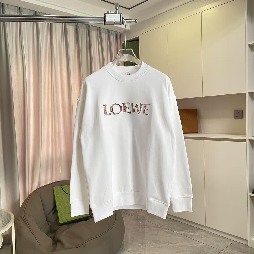 Loewe White Logo Sweatshirt